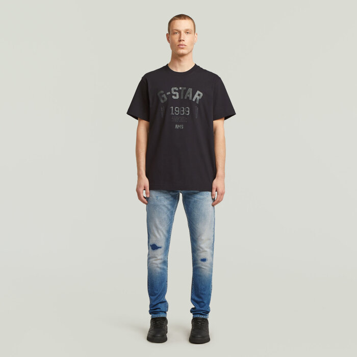 G-Star - G-Star - Cracked loose tee | T-shirt Dk Black