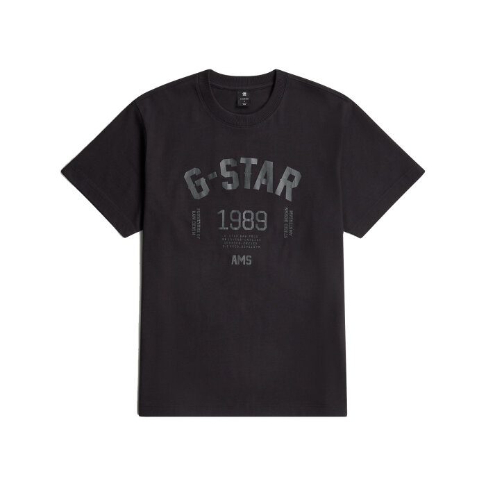 G-Star - G-Star - Cracked loose tee | T-shirt Dk Black
