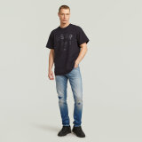 G-Star - G-Star - Cracked loose tee | T-shirt Dk Black