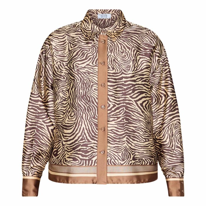 Love&divine ( Dame ) - LOVE&DIVINE - LOVE1393-1 | SKJORTE BROWN ZEBRA