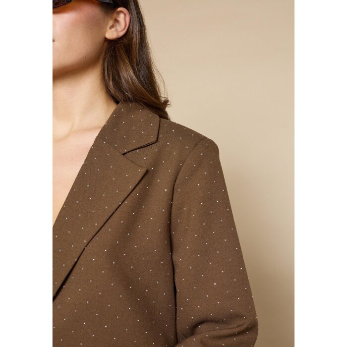 Love&divine ( Dame ) - LOVE&DIVINE - LOVE1021-6 | BLAZER BROWN RHINESTONE