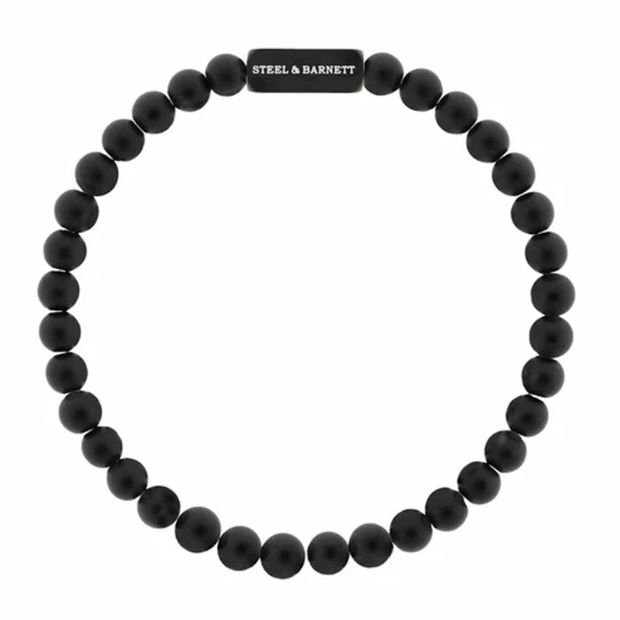 STEEL & BARNETT - Steel & Barnett - X - Black Edition Bracelet | Armbånd Natural Ned
