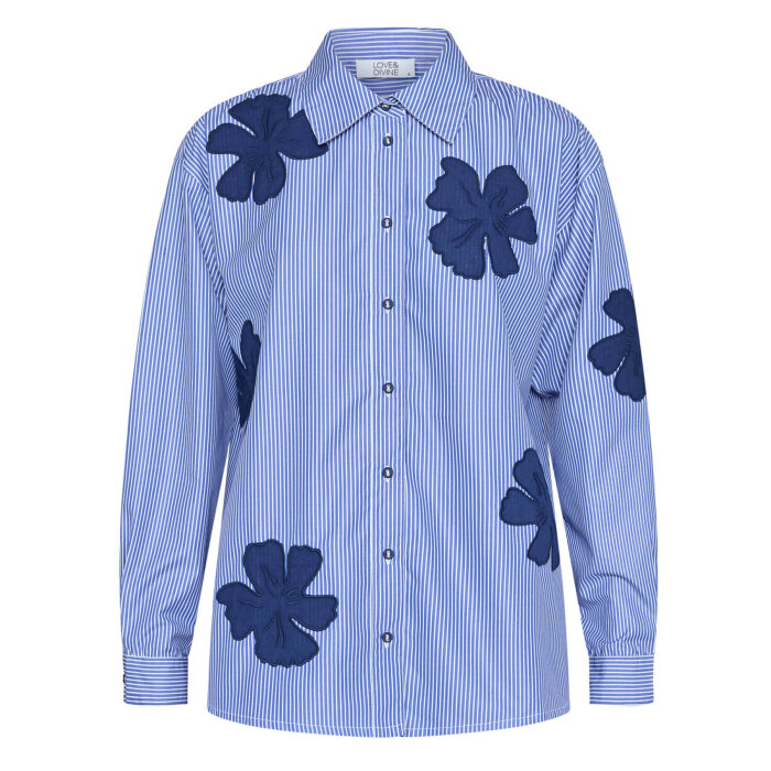 Love&divine ( Dame ) - LOVE&DIVINE - LOVE1499 | SKJORTE BLUE FLOWER