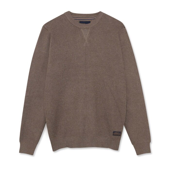 Signal - Signal - Kalle structure crew | Strik Cocoa Brown Mel