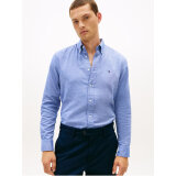 Tommy Hilfiger - Tommy Hilfiger - Brushed linen twill shirt | Skjorte Bold Blue Tommy Hilfiger - Tommy Hilfiger - Brushed linen twill shirt | Skjorte Bold Blue
