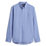 Tommy Hilfiger - Tommy Hilfiger - Brushed linen twill shirt | Skjorte Bold Blue Tommy Hilfiger - Tommy Hilfiger - Brushed linen twill shirt | Skjorte Bold Blue