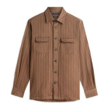 Tommy Hilfiger - Tommy Hilfiger - Herringbone shirt | Skjorte Legacy Brown Tommy Hilfiger - Tommy Hilfiger - Herringbone shirt | Skjorte Legacy Brown