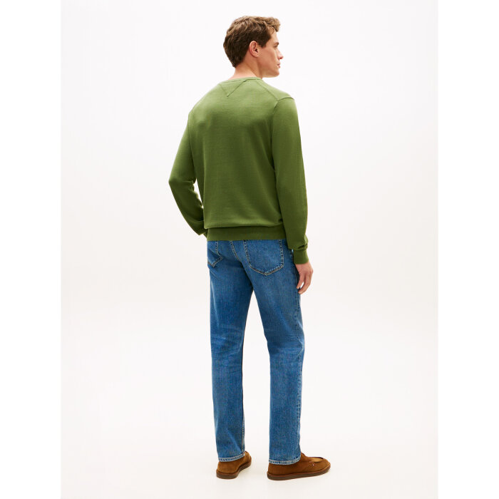 Tommy Hilfiger  - Tommy Hilfiger - Essential cotton crew neck | Strik Mountain Pine