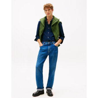 Tommy Hilfiger  - Tommy Hilfiger - Knit pique shirt | Skjorte Dark Night Navy