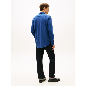 Tommy Hilfiger  - Tommy Hilfiger - Knit pique shirt | Skjorte Indigo Heather 