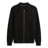 Tommy Hilfiger - Tommy Hilfiger - Structure zip thru polo | Cardigan Black Tommy Hilfiger - Tommy Hilfiger - Structure zip thru polo | Cardigan Black