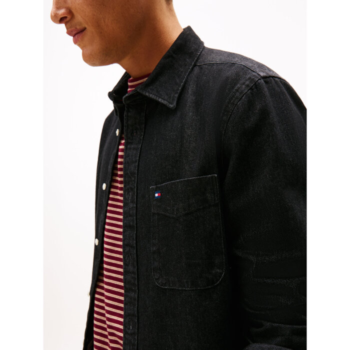 Tommy Hilfiger  - Tommy Hilfiger - Denim RF shirt | Skjorte Black Denim
