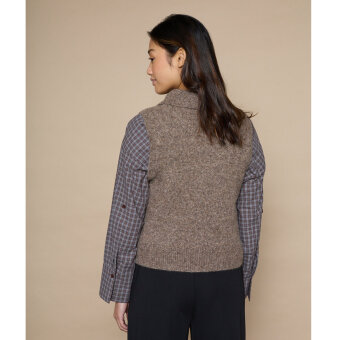 Love&divine ( Dame ) - LOVE&DIVINE - LOVE1454 | VEST 201 BROWN MEL