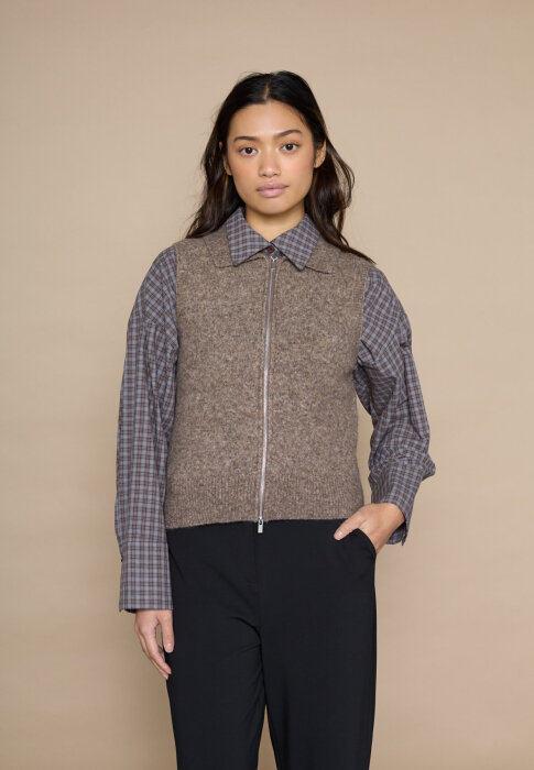 Love&divine ( Dame ) - LOVE&DIVINE - LOVE1454 | VEST 201 BROWN MEL