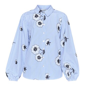 Love&divine ( Dame ) - LOVE&DIVINE - LOVE1430-1 | SKJORTE BLUE FLOWER