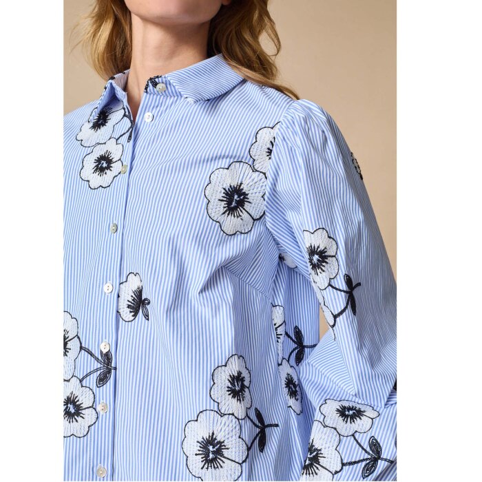 Love&divine ( Dame ) - LOVE&DIVINE - LOVE1430-1 | SKJORTE BLUE FLOWER