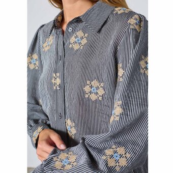 Love&divine ( Dame ) - LOVE&DIVINE - LOVE919-19 | SKJORTE BLACK STRIPES