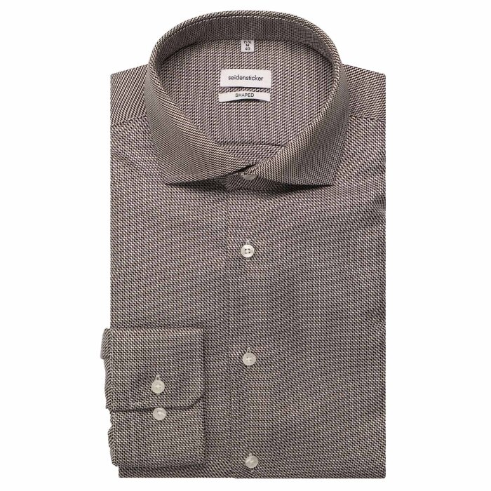Seidensticker - Seidensticker - 845657 27 | Shaped Fit Skjorte Dark Brown 
