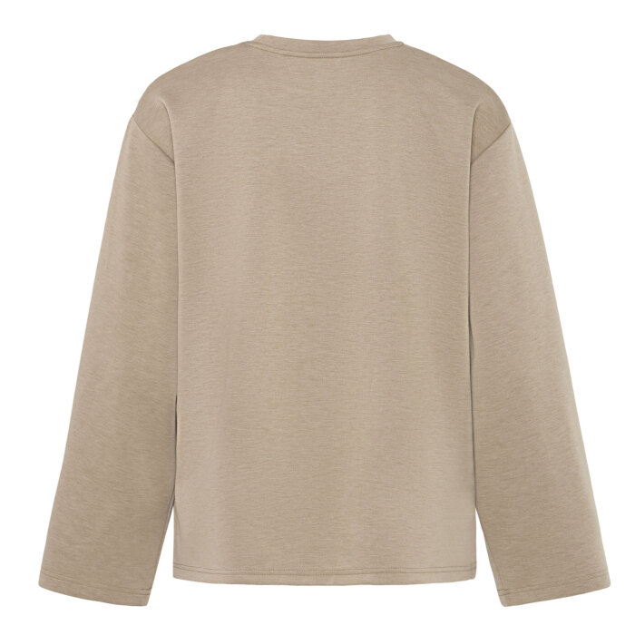 ICHI ( Dame ) - ICHI - IHCOZY LS | T-SHIRT SEPIA TINT M