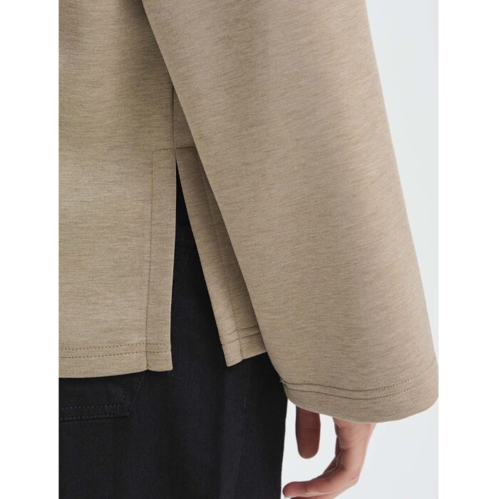 ICHI ( Dame ) - ICHI - IHCOZY LS | T-SHIRT SEPIA TINT M