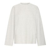 ICHI ( Dame ) - ICHI - IHCOZY LS | T-SHIRT LIGHT GREY MEL