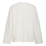 ICHI ( Dame ) - ICHI - IHCOZY LS | T-SHIRT LIGHT GREY MEL