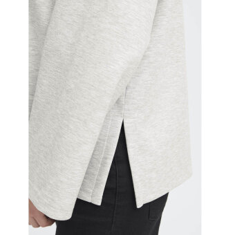 ICHI ( Dame ) - ICHI - IHCOZY LS | T-SHIRT LIGHT GREY MEL