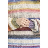Pulz Jeans ( Dame )  - PULZ - PZDANA PULLOVER | STRIK MULTICOLOUR