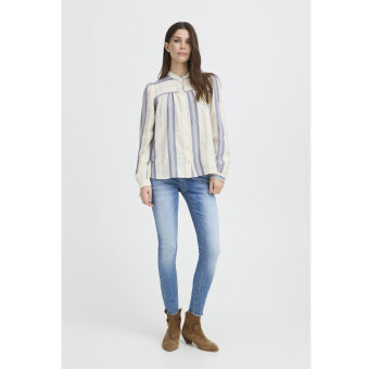 Pulz Jeans ( Dame )  - PULZ - PZADOLA SHIRT | SKJORTE 90000593 CREAM W