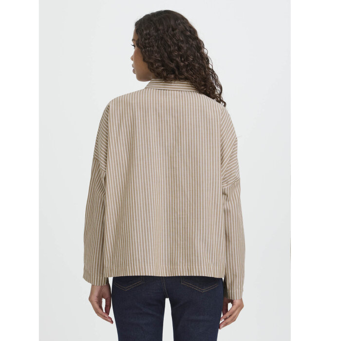 ICHI ( Dame ) - ICHI - IHGILEY SH | SKJORTE BIRCH/SEPIA TI