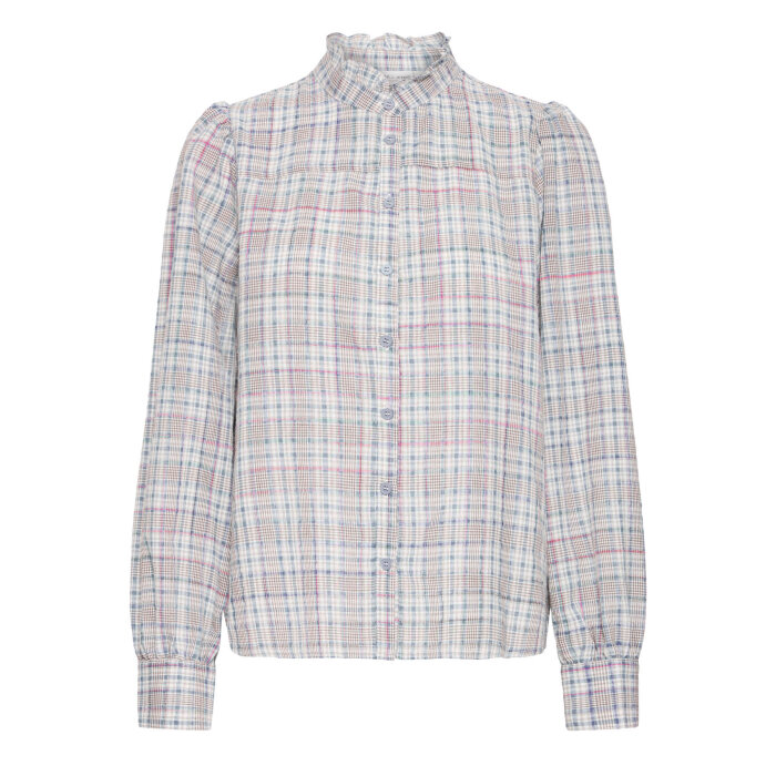 Pulz Jeans ( Dame )  - PULZ - PZAURORA SHIRT | SKJORTE DELLA ROBBIA BLUE