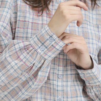 Pulz Jeans ( Dame )  - PULZ - PZAURORA SHIRT | SKJORTE DELLA ROBBIA BLUE