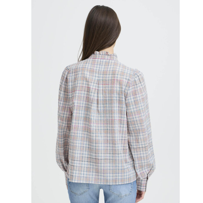 Pulz Jeans ( Dame )  - PULZ - PZAURORA SHIRT | SKJORTE DELLA ROBBIA BLUE