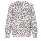 Pulz Jeans ( Dame )  - PULZ - PZABRINA BLOUSE | SKJORTE DELLA ROBBIA BLUE