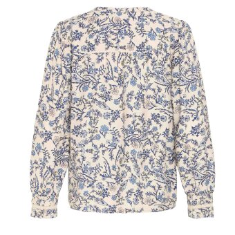 Pulz Jeans ( Dame )  - PULZ - PZABRINA BLOUSE | SKJORTE DELLA ROBBIA BLUE