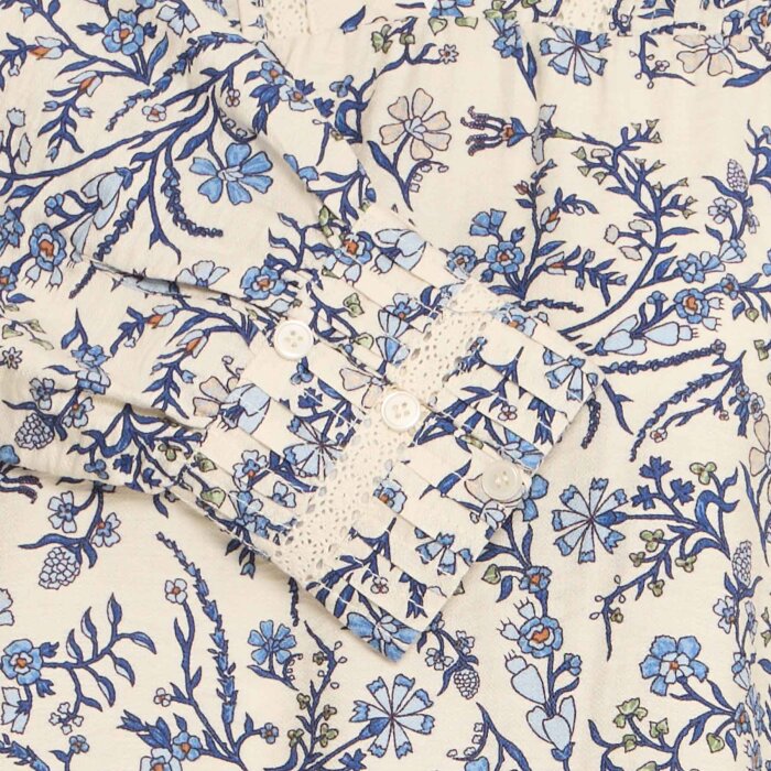 Pulz Jeans ( Dame )  - PULZ - PZABRINA BLOUSE | SKJORTE DELLA ROBBIA BLUE