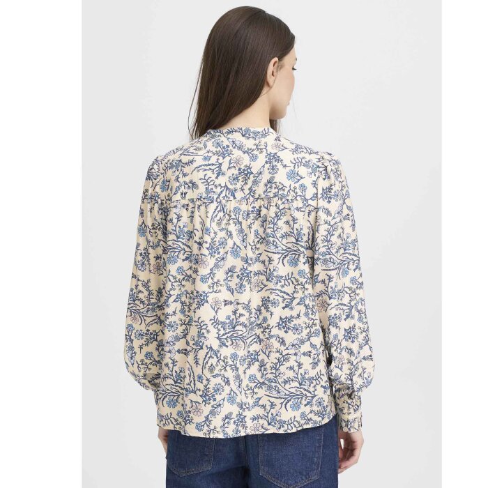 Pulz Jeans ( Dame )  - PULZ - PZABRINA BLOUSE | SKJORTE DELLA ROBBIA BLUE