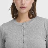 ICHI ( Dame ) - ICHI - IHLULS O-NECK CA | CARDIGAN LIGHT GREY MEL ICHI ( Dame ) - ICHI - IHLULS O-NECK CA | CARDIGAN LIGHT GREY MEL