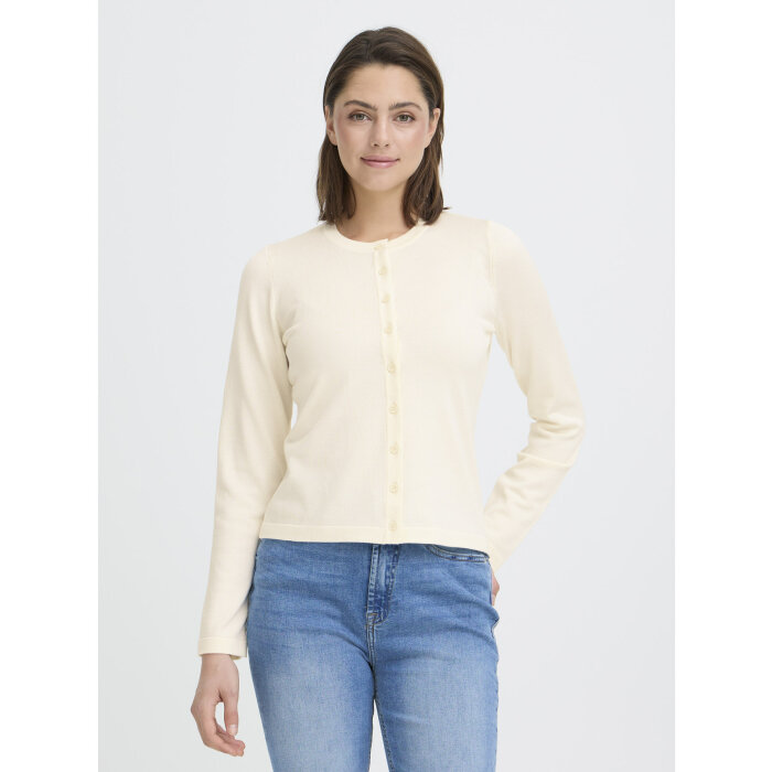 ICHI ( Dame ) - ICHI - IHLULS O-NECK CA | CARDIGAN BIRCH