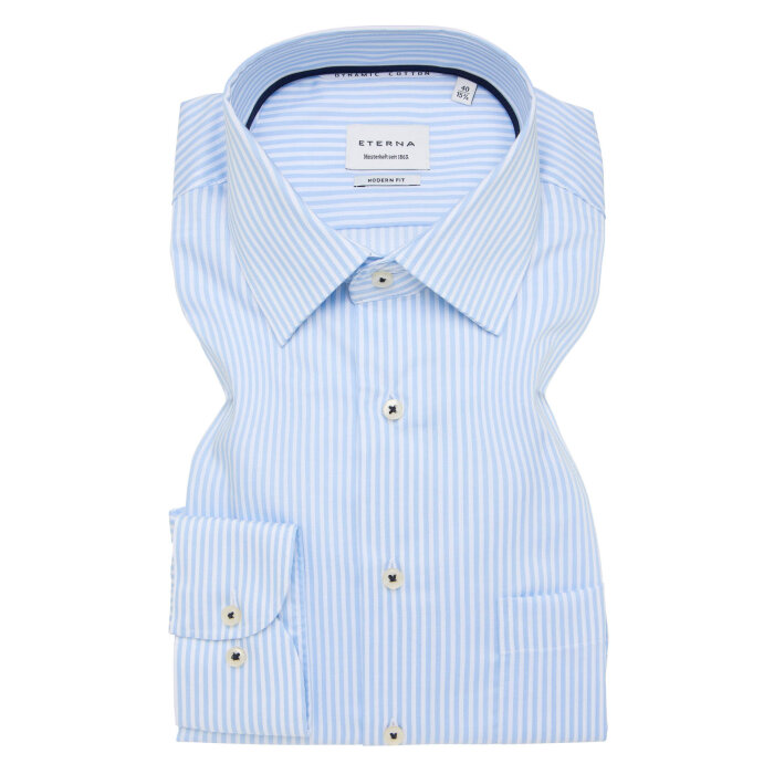 Eterna - Eterna - 1091 12 X181 | Modern Fit Skjorte Blue