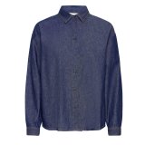 ICHI ( Dame ) - ICHI - IHARCHER SH4 | SKJORTE DENIM AUTHENTIC BLUE