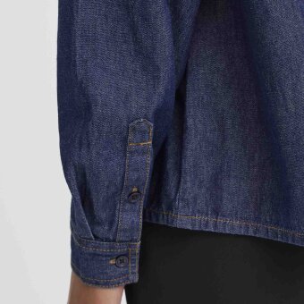 ICHI ( Dame ) - ICHI - IHARCHER SH4 | SKJORTE DENIM AUTHENTIC BLUE