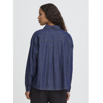 ICHI ( Dame ) - ICHI - IHARCHER SH4 | SKJORTE DENIM AUTHENTIC BLUE