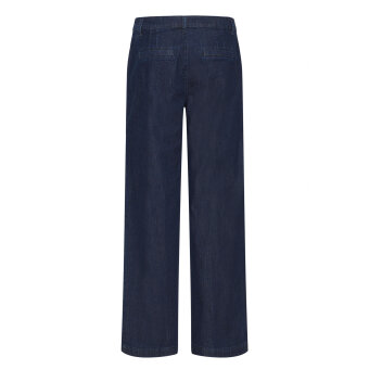 Pulz Jeans ( Dame )  - PULZ - PZALLIE HW PANT WIDE LEG | JEANS DARK BLUE DENIM