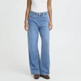 Pulz Jeans ( Dame ) - PULZ - PZAPRIL JEANS WIDE LEG | JEANS MEDIUM BLUE DENIM Pulz Jeans ( Dame ) - PULZ - PZAPRIL JEANS WIDE LEG | JEANS MEDIUM BLUE DENIM