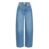 Pulz Jeans ( Dame ) - PULZ - PZAPRIL JEANS WIDE LEG | JEANS MEDIUM BLUE DENIM Pulz Jeans ( Dame ) - PULZ - PZAPRIL JEANS WIDE LEG | JEANS MEDIUM BLUE DENIM