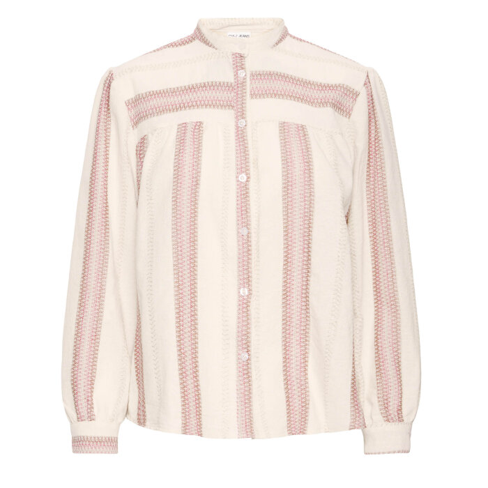 Pulz Jeans ( Dame )  - PULZ - PZADOLA SHIRT | SKJORTE CREAM W