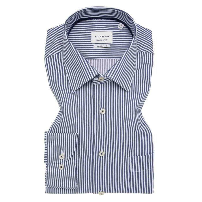 Eterna - Eterna - 1091 19 E181 | Comfort Fit Skjorte Blue