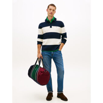 Tommy Hilfiger  - Tommy Hilfiger - Full Milano LS polo | Strik Dark Night Navy