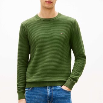 Tommy Hilfiger  - Tommy Hilfiger - Structure crew neck | Strik Mountain Pine